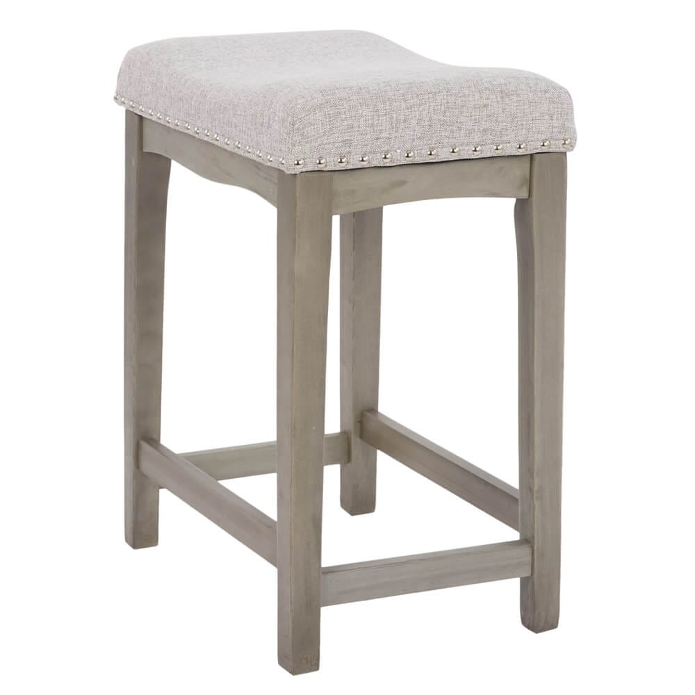 Allen + Roth 24" Counter Height Bar Stool, Gray