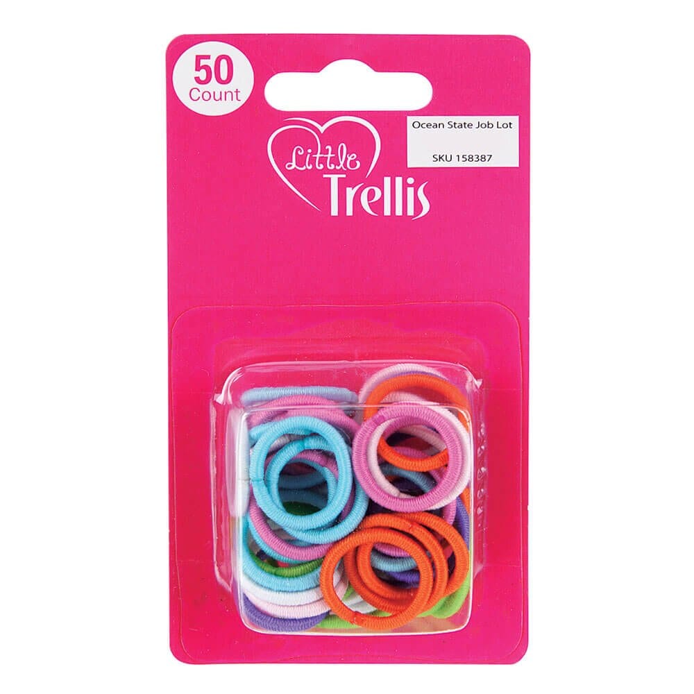 Little Trellis Small Hair Elastics, 50 Count