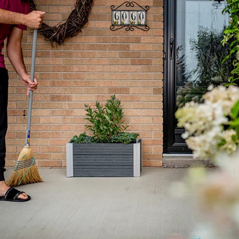 Vita Urbana 12" x 24" Planter, Slate