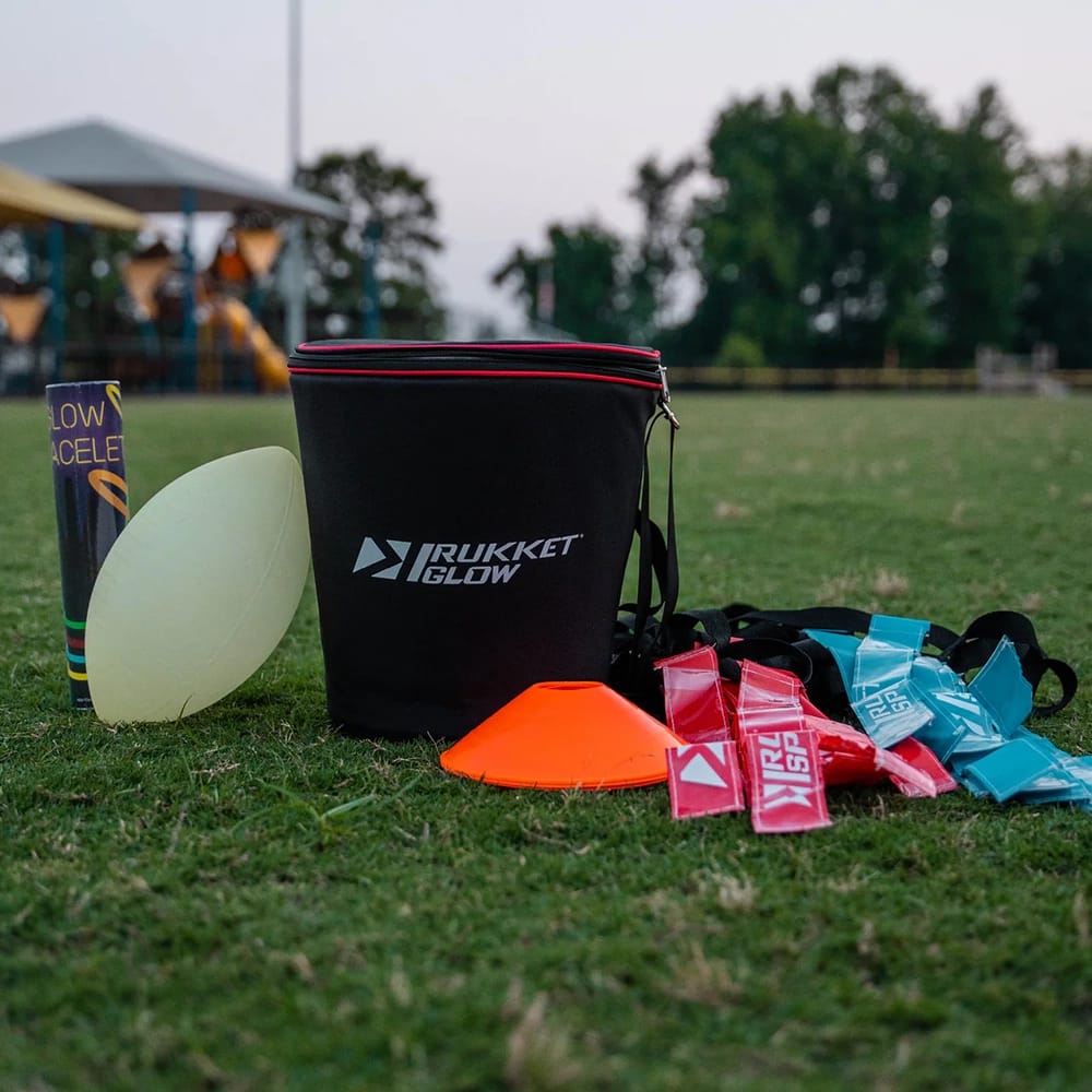 Rukket Sports Glow-in-the-Dark Flag Football Set with Quick Charger
