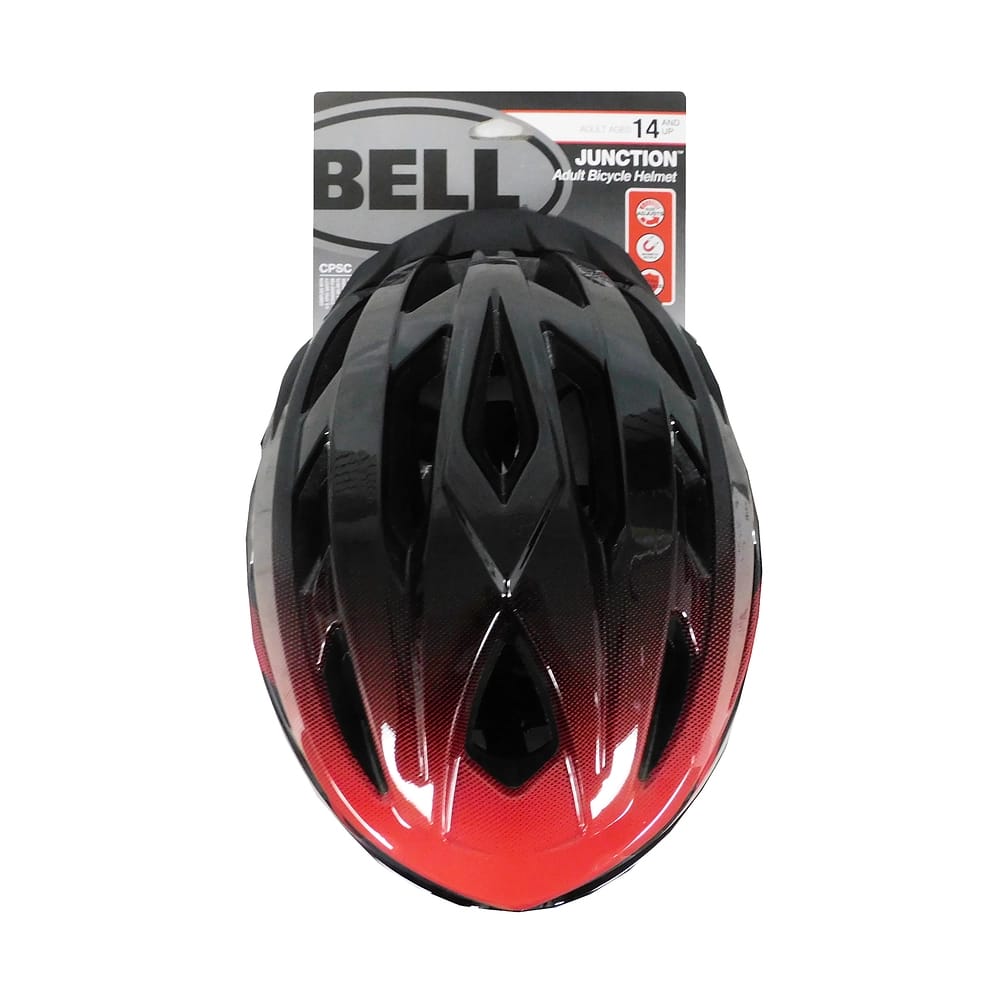 Bell Junction Adult Bike Helmet, Black/Red