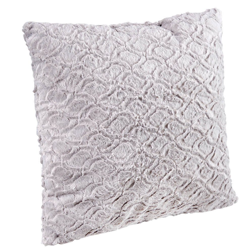 Faux Fur Decorative Throw Pillow, 20"