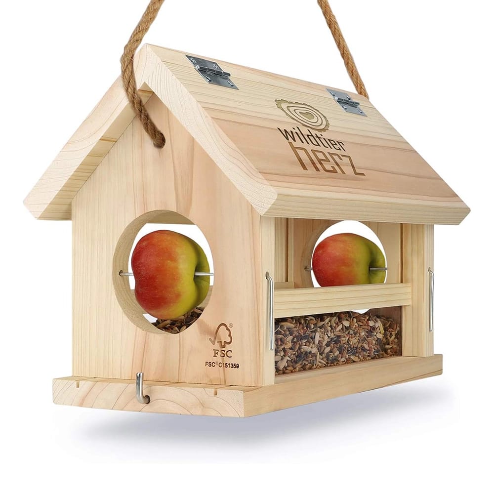 Wildtier Herz Bird Feeder House
