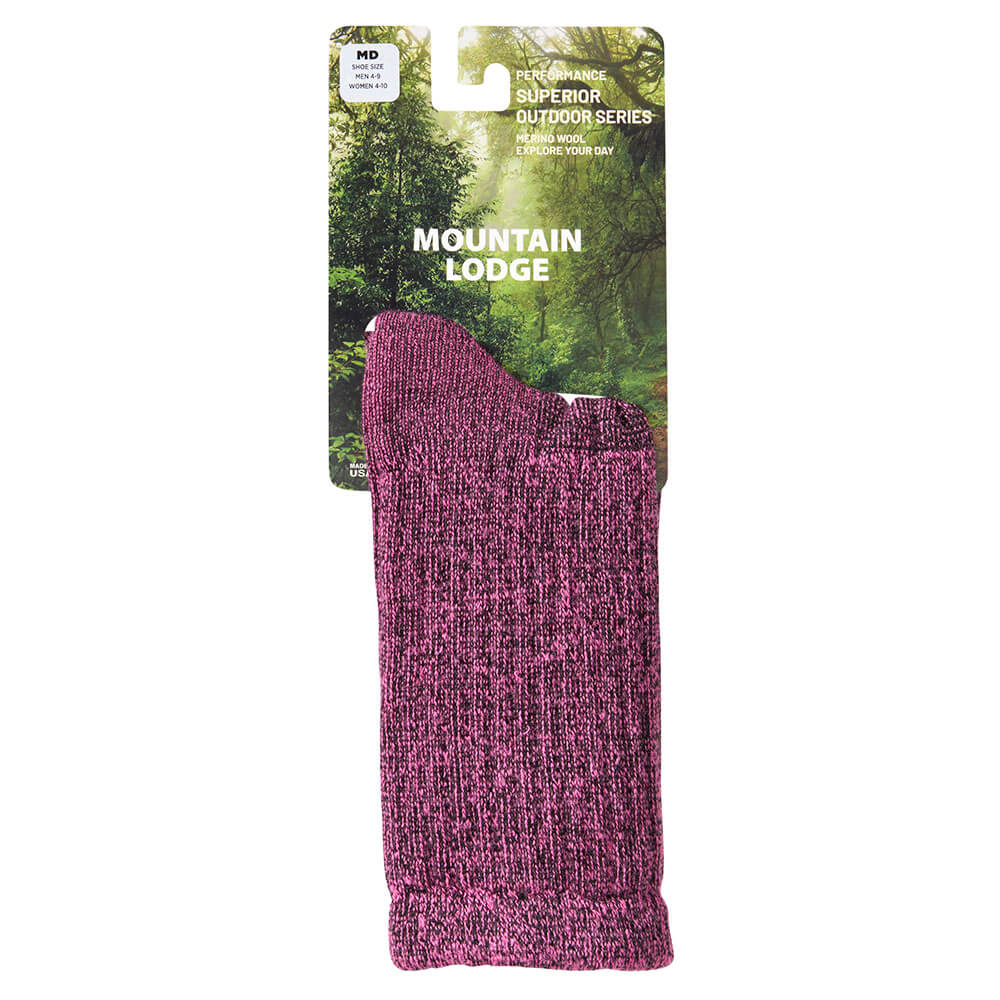 Mountain Lodge Women's Performance Outdoor Series Merino Wool Hiker Socks