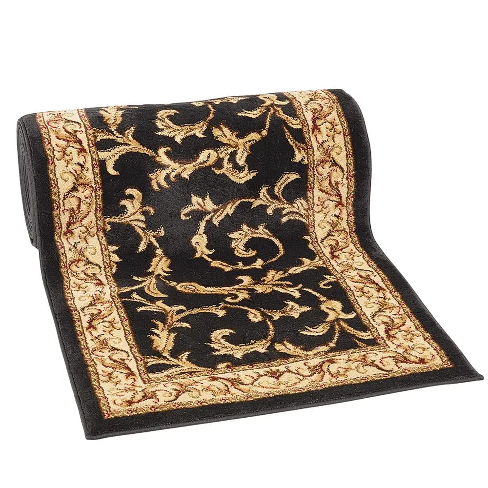 Kingsley 26" x 25' Stair Runner, Veronica Black