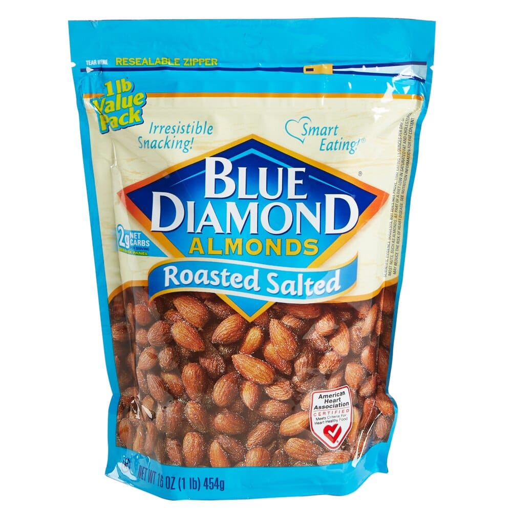 Blue Diamond Roasted Salted Almonds, 16 oz