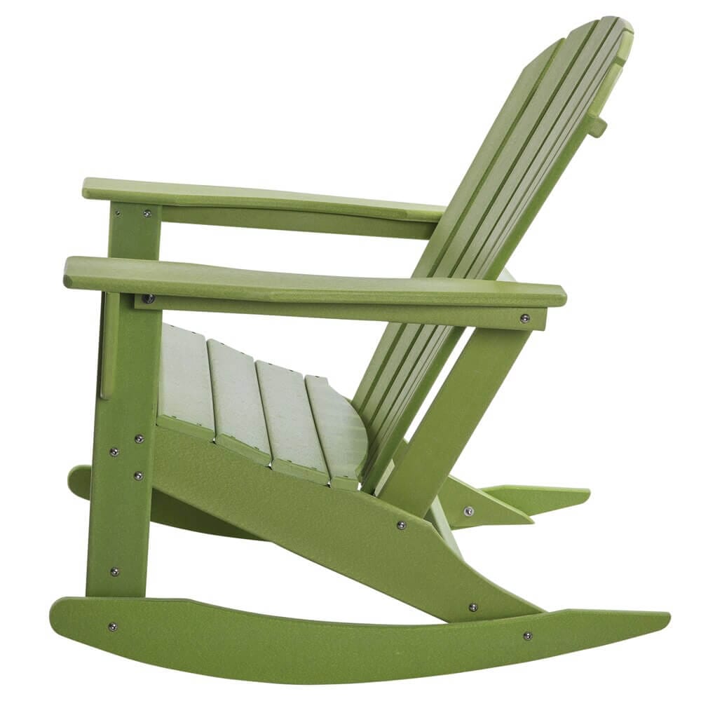 All-Weather Adirondack Rocking Chair, Green