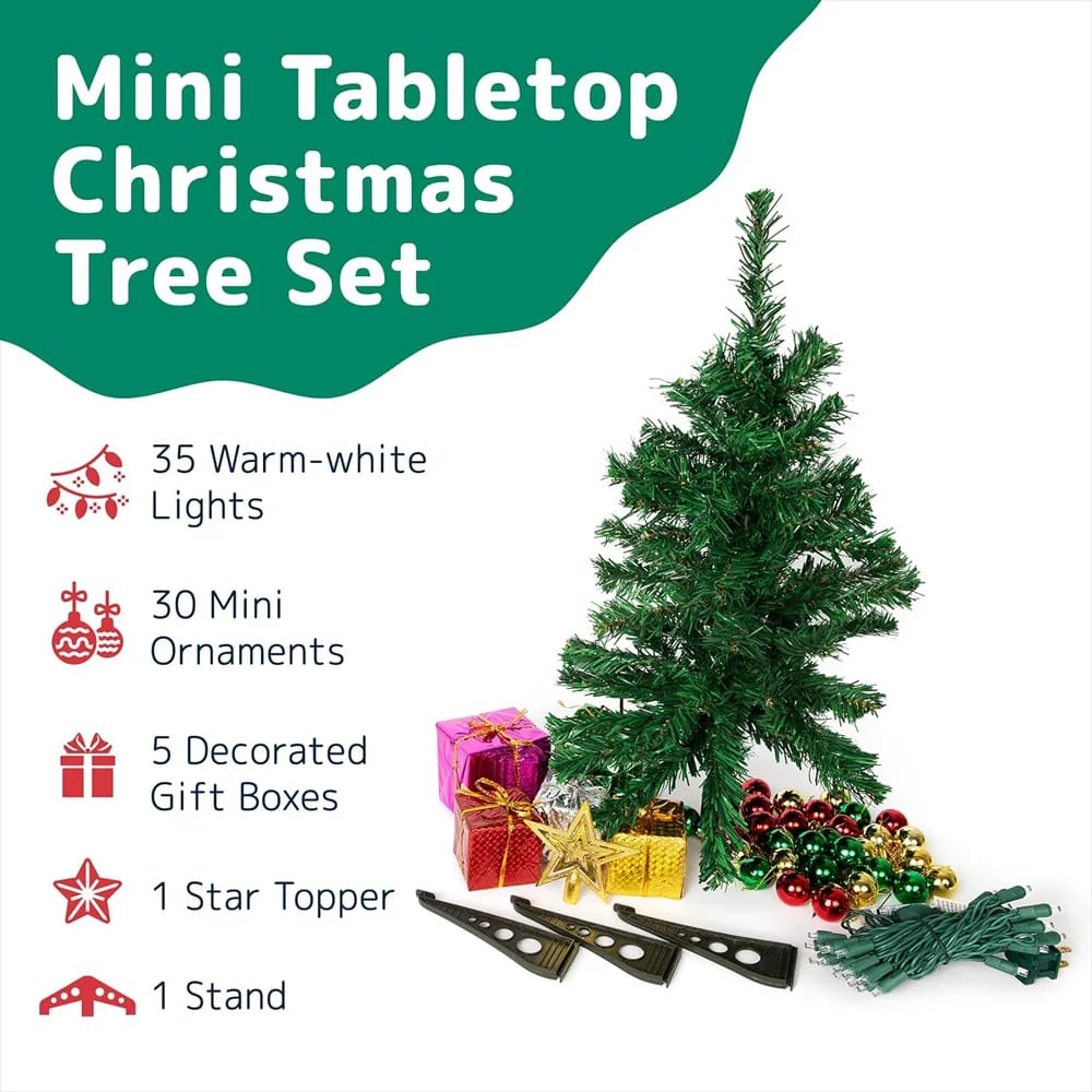 Prextex 23" Tabletop Mini Christmas Tree