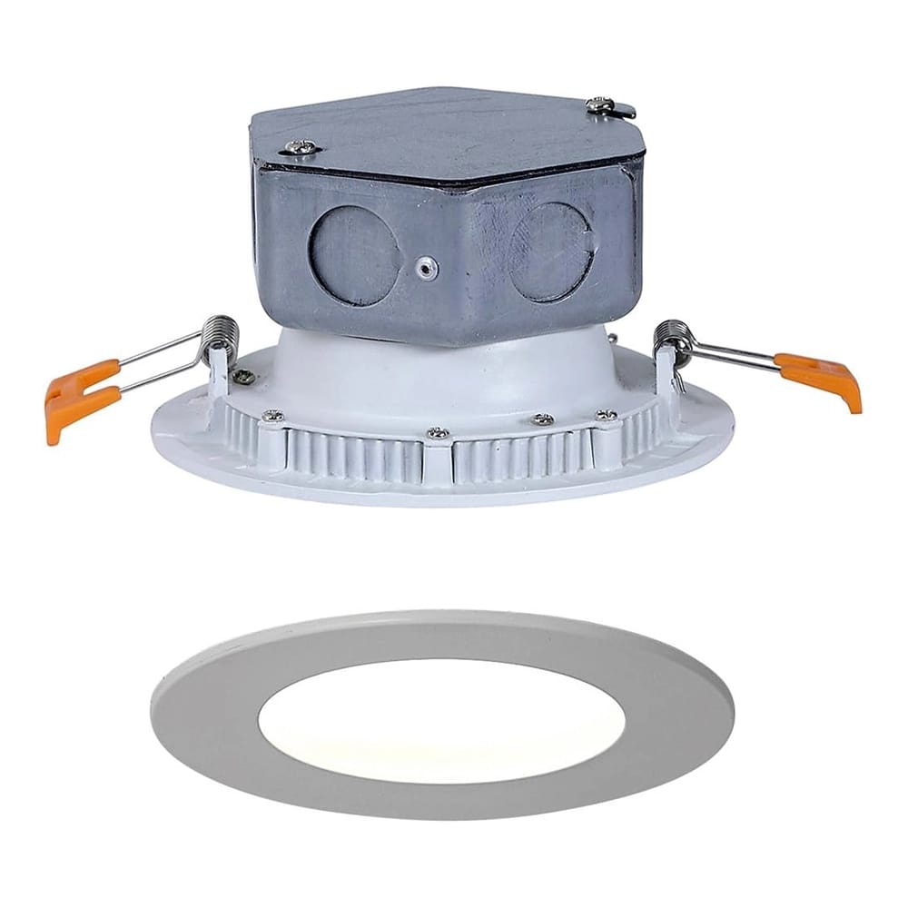Hamilton Hills Round Flush Mount Recessed LED Light, White