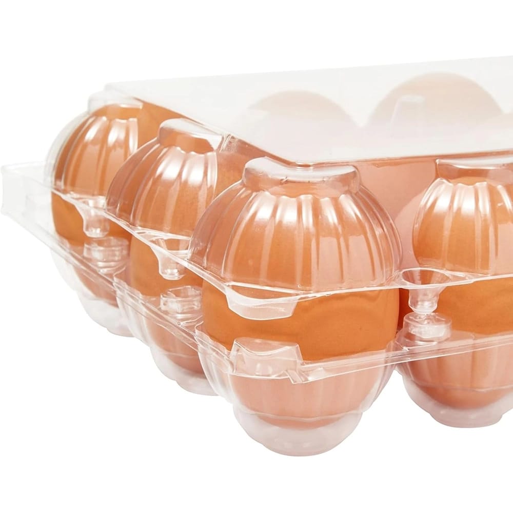Stockroom Plus Clear Plastic Egg Cartons, 48 Pack