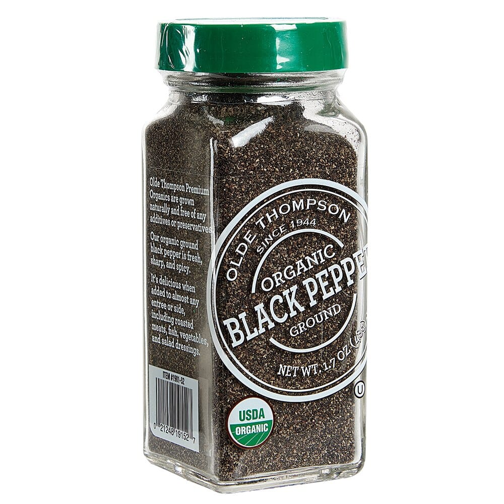 Olde Thompson Organic Ground Black Pepper, 1.7 oz