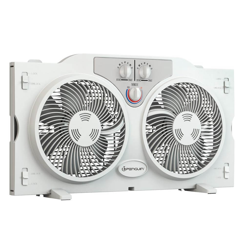 Penguin 9" Twin Window Fan