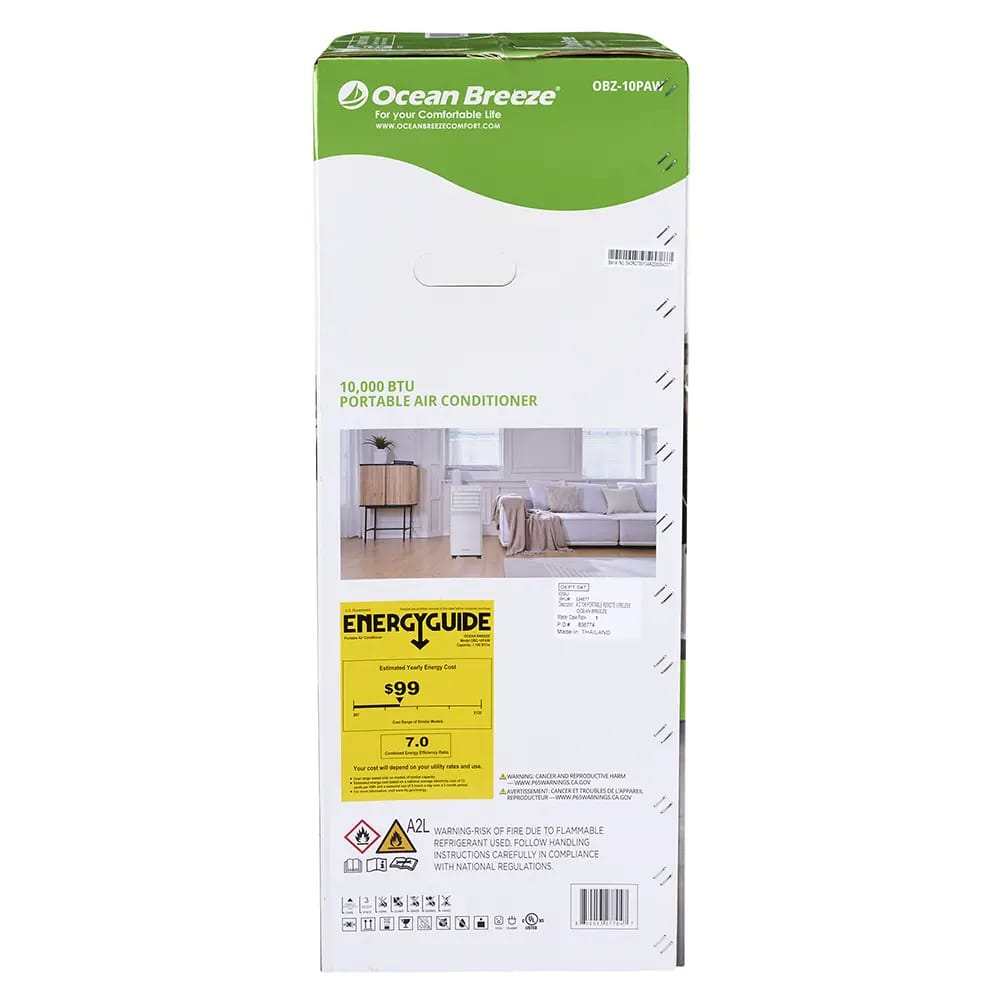 Ocean Breeze 10,000 BTU Portable Air Conditioner