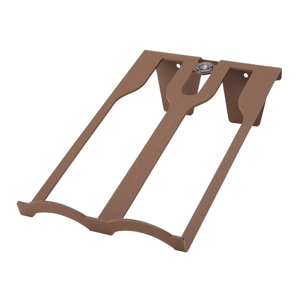 2-Bottle Wall Mounted Wine Rack, Chestnut