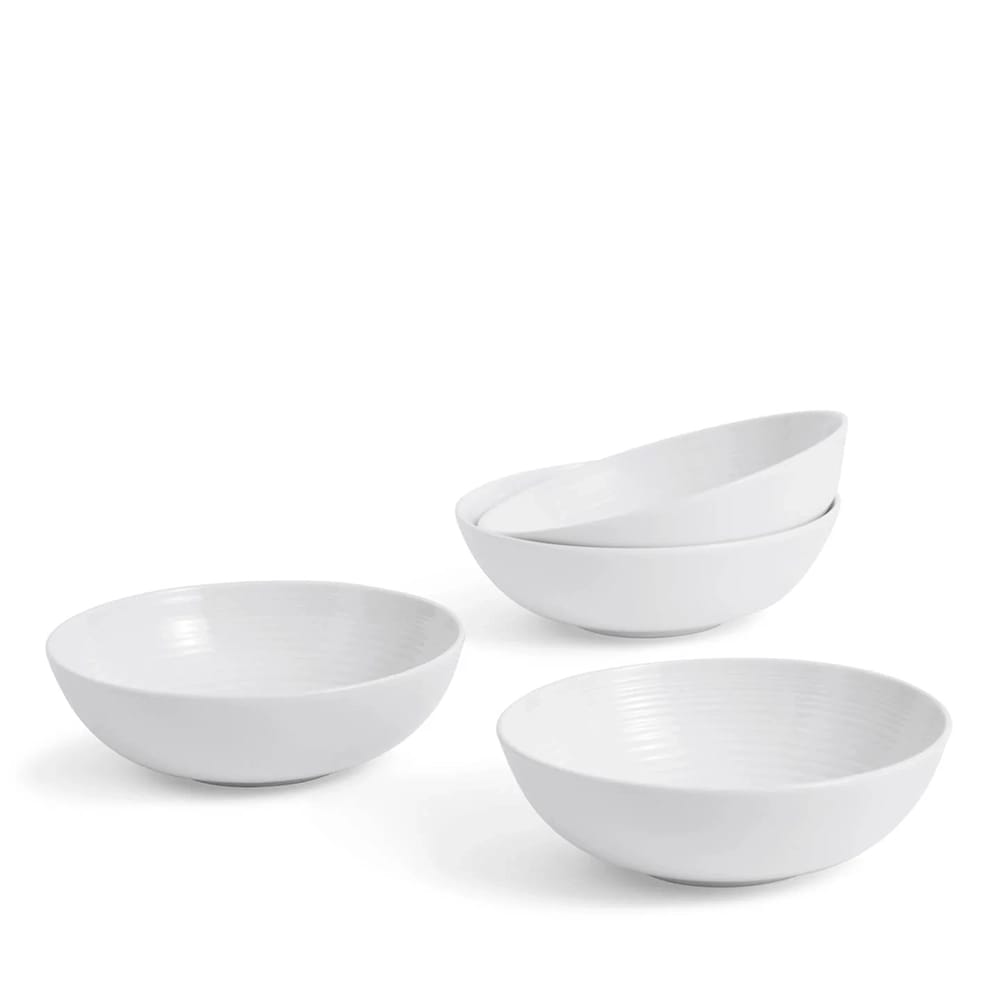 Gordon Ramsay Maze Cereal Bowls, White, Set of 4