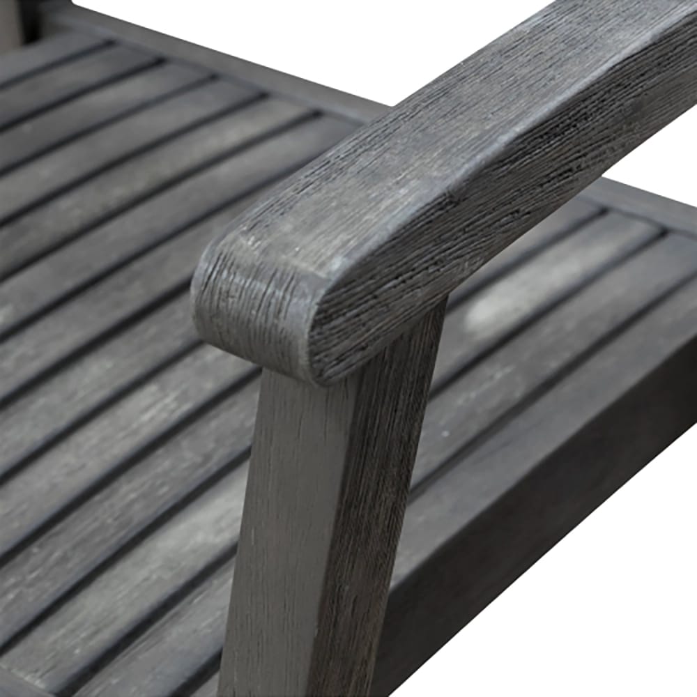 Patio Stacking Armchairs, Gray, Set of 2
