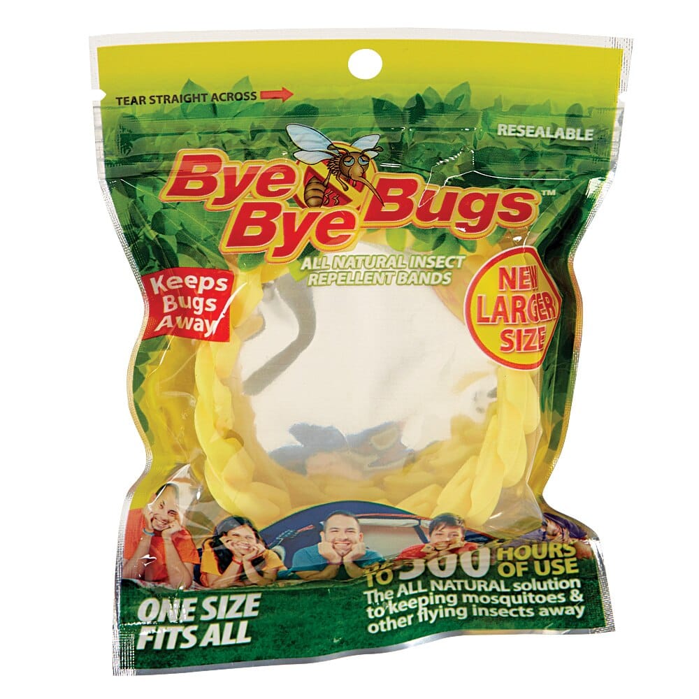 Bye Bye Bugs All Natural Insect Repellent Bands, Large