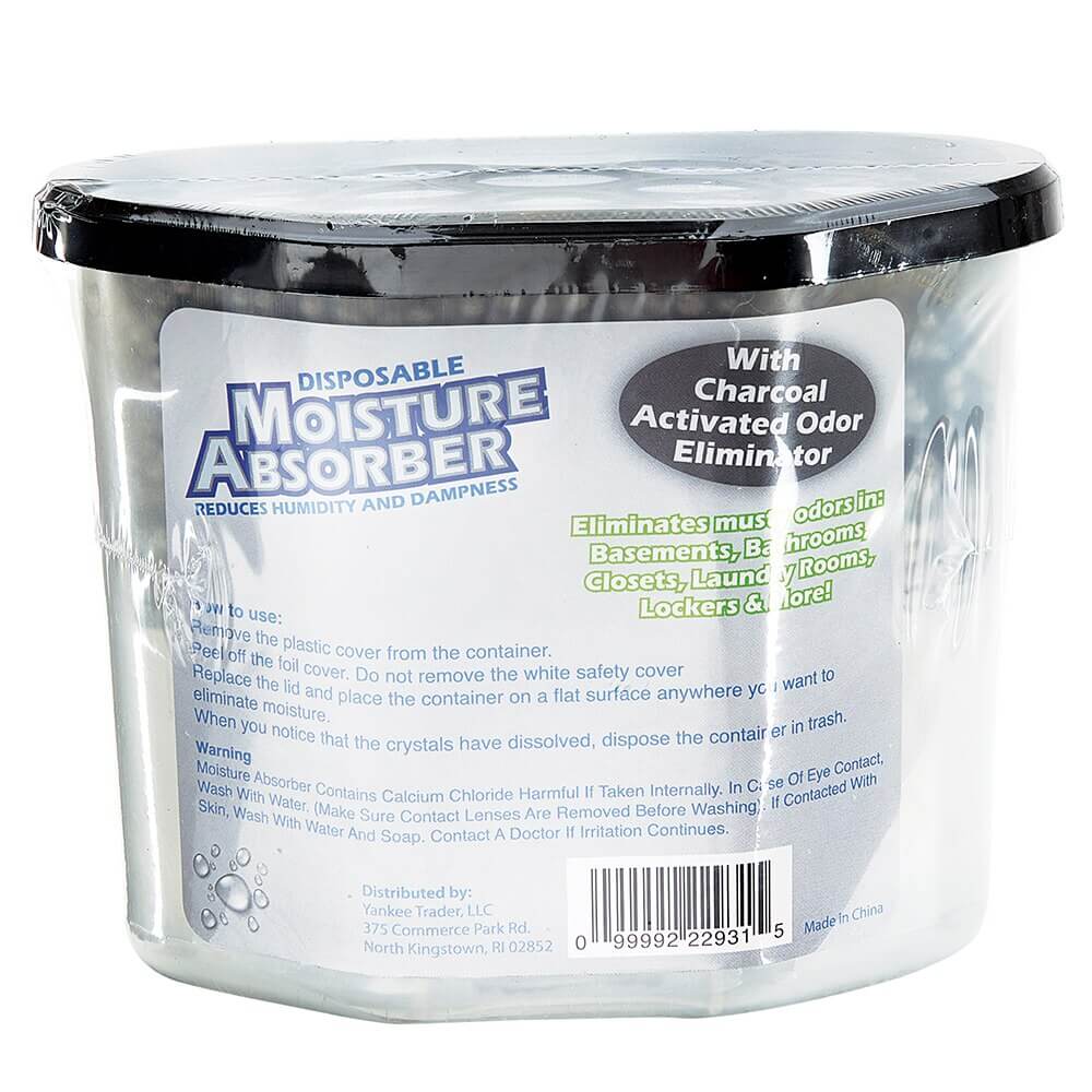 Moisture Absorber and Odor Eliminator with Charcoal, 10.5 oz