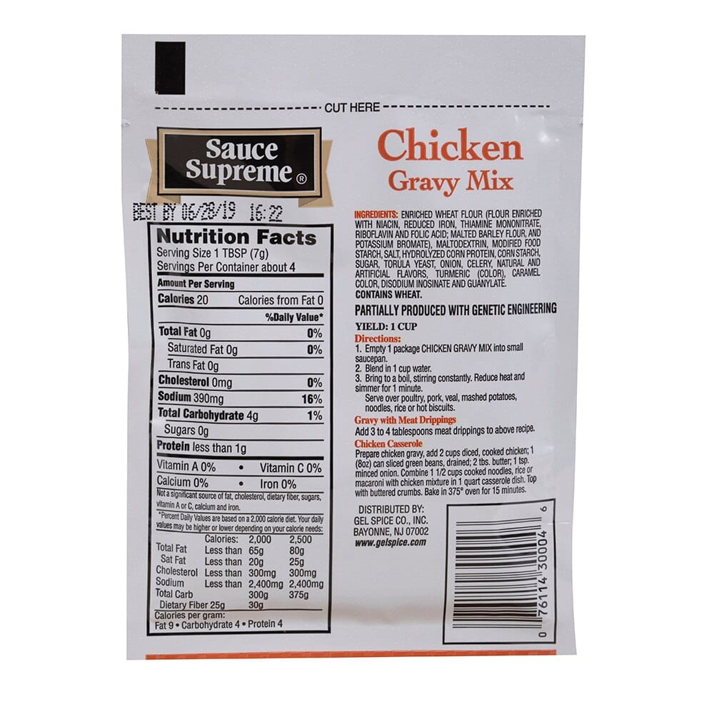 Sauce Supreme Chicken Gravy Mix, 1 oz