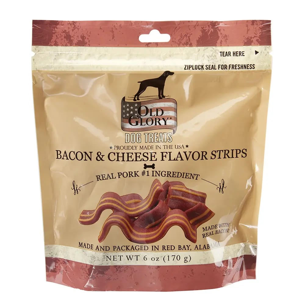 Old Glory Bacon & Cheese Flavor Dog Treats, 6 oz