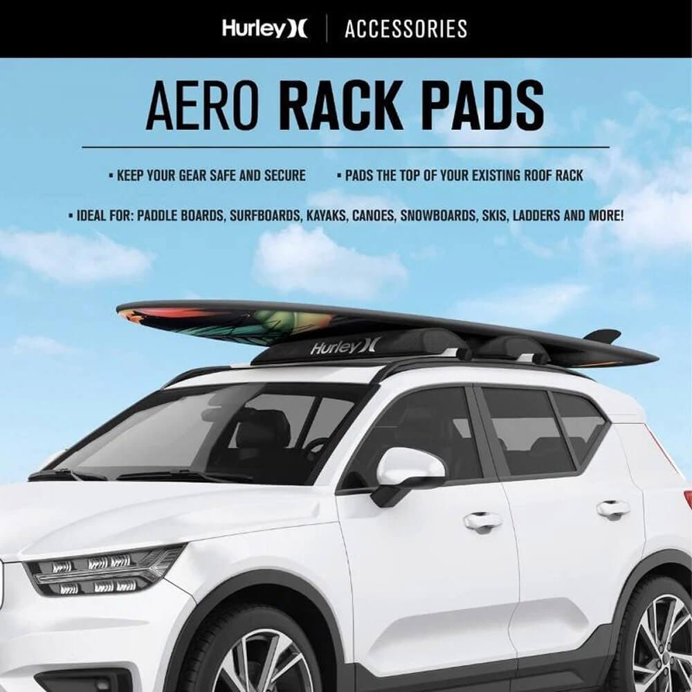 Hurley Car Roof Rack Aero Pads