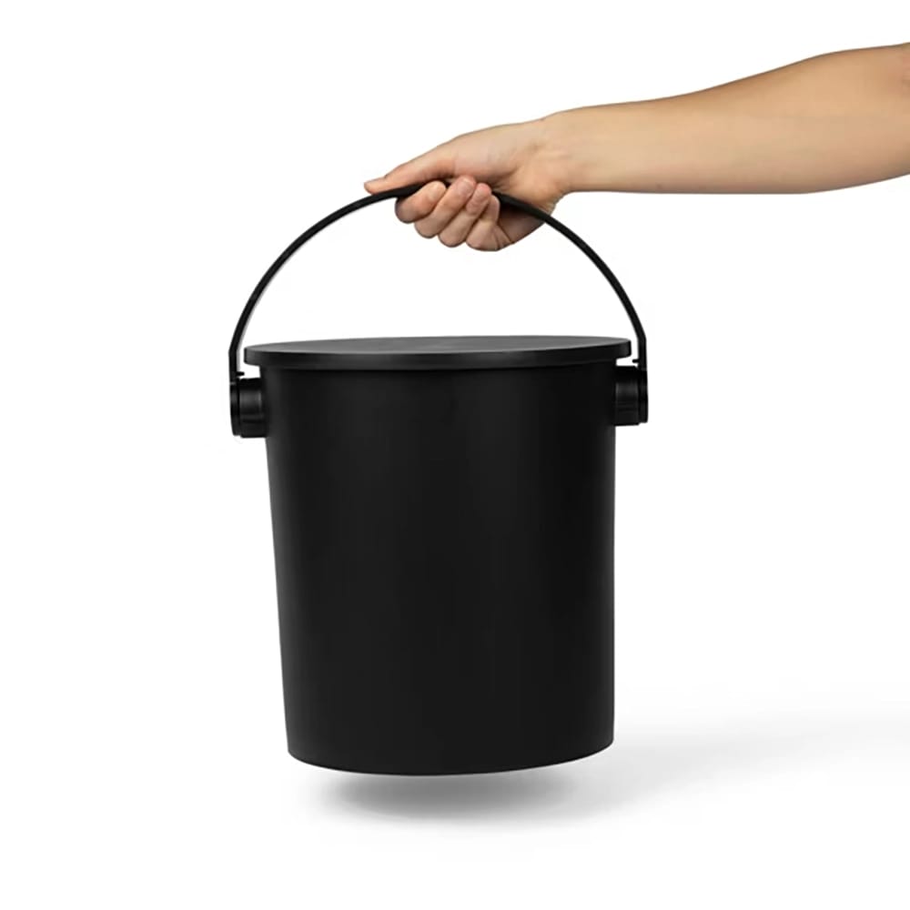 JEJ Astage 2.6 Gallon Sturdy Bucket with Lid, Black