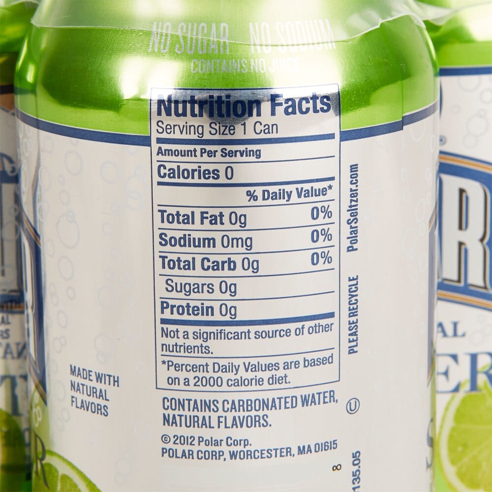 Polar Lime Seltzer, 12 fl oz, 6 Count