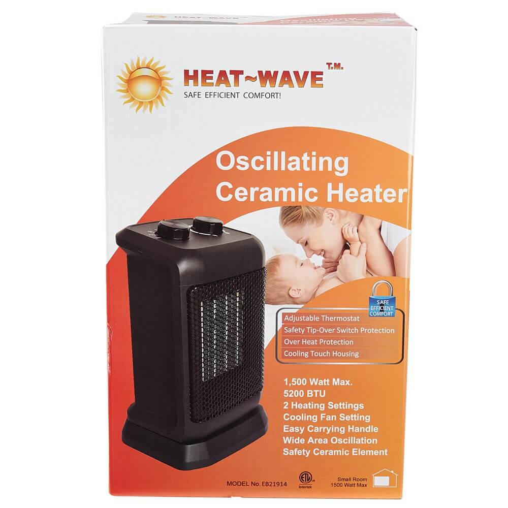 Heat-Wave Oscillating Ceramic Heater