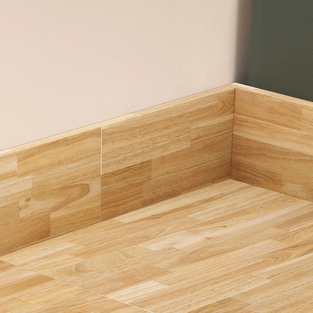 Bme Hevea Butcher Block Backsplash Countertop, Unstained, 8'