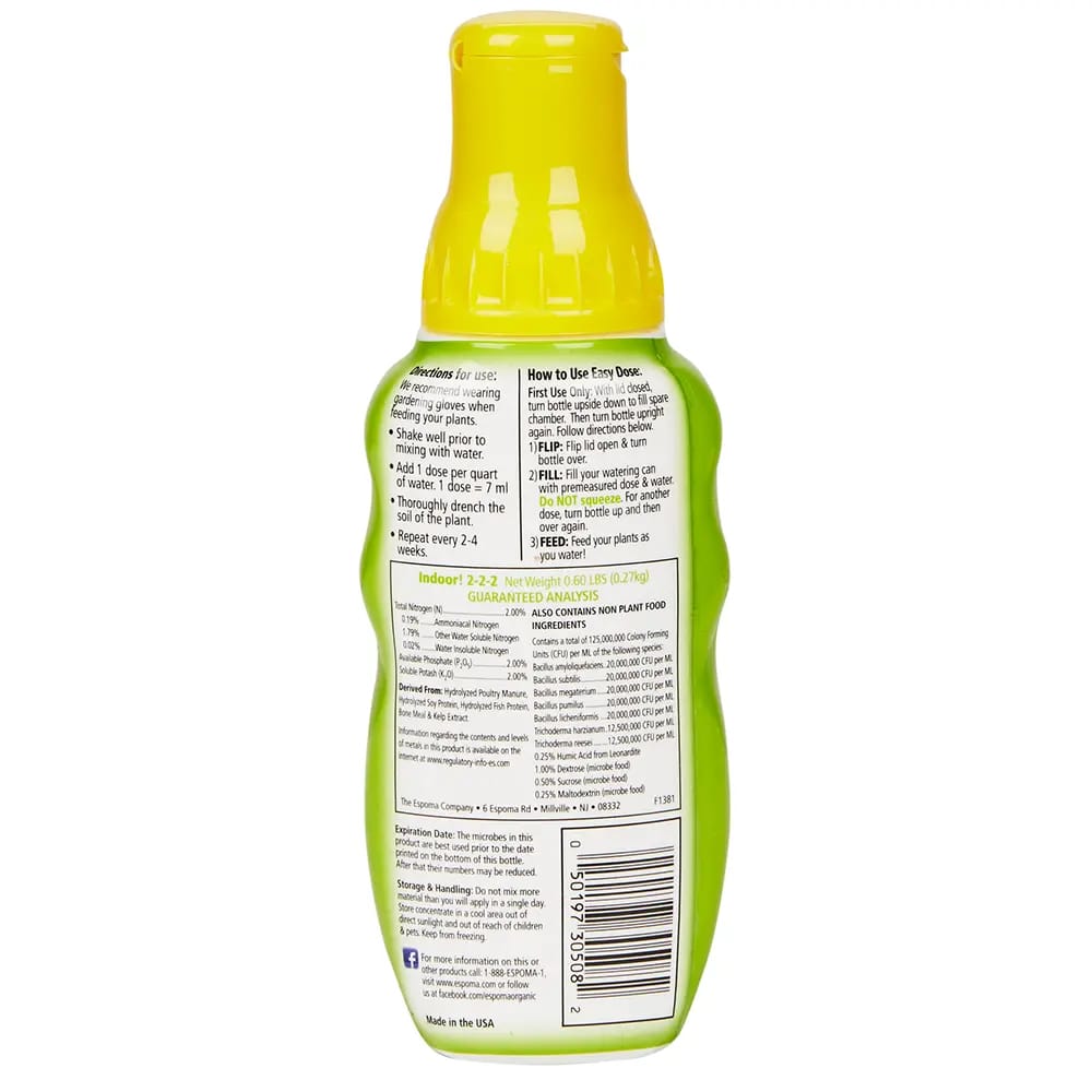 Espoma Indoor Organic Houseplant Food, 8oz.