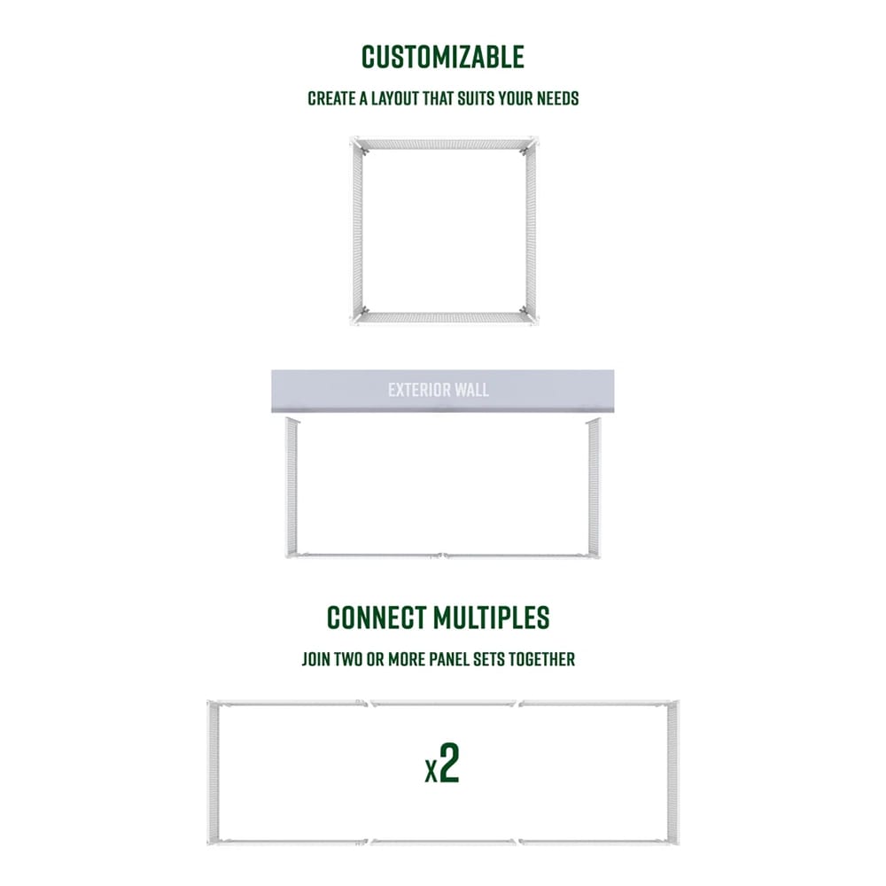 Vita Garden Fence Panels, Set of 4