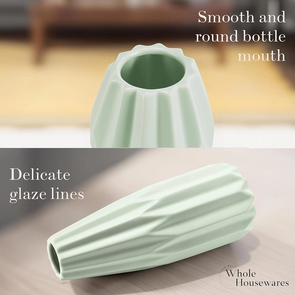 Whole Housewares Decorative Ceramic Vases, Set of 3