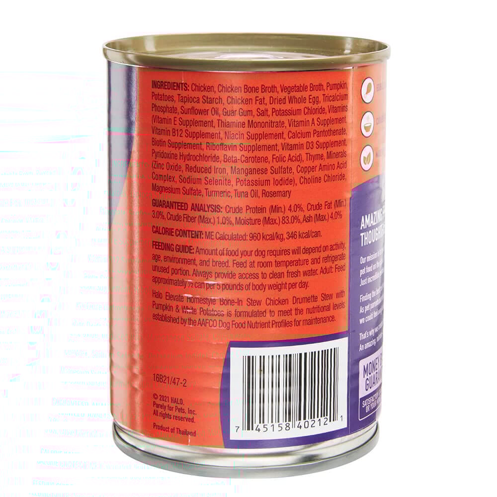 Halo Elevate Homestyle BoneIn Stew Dog Food, 12.7 oz