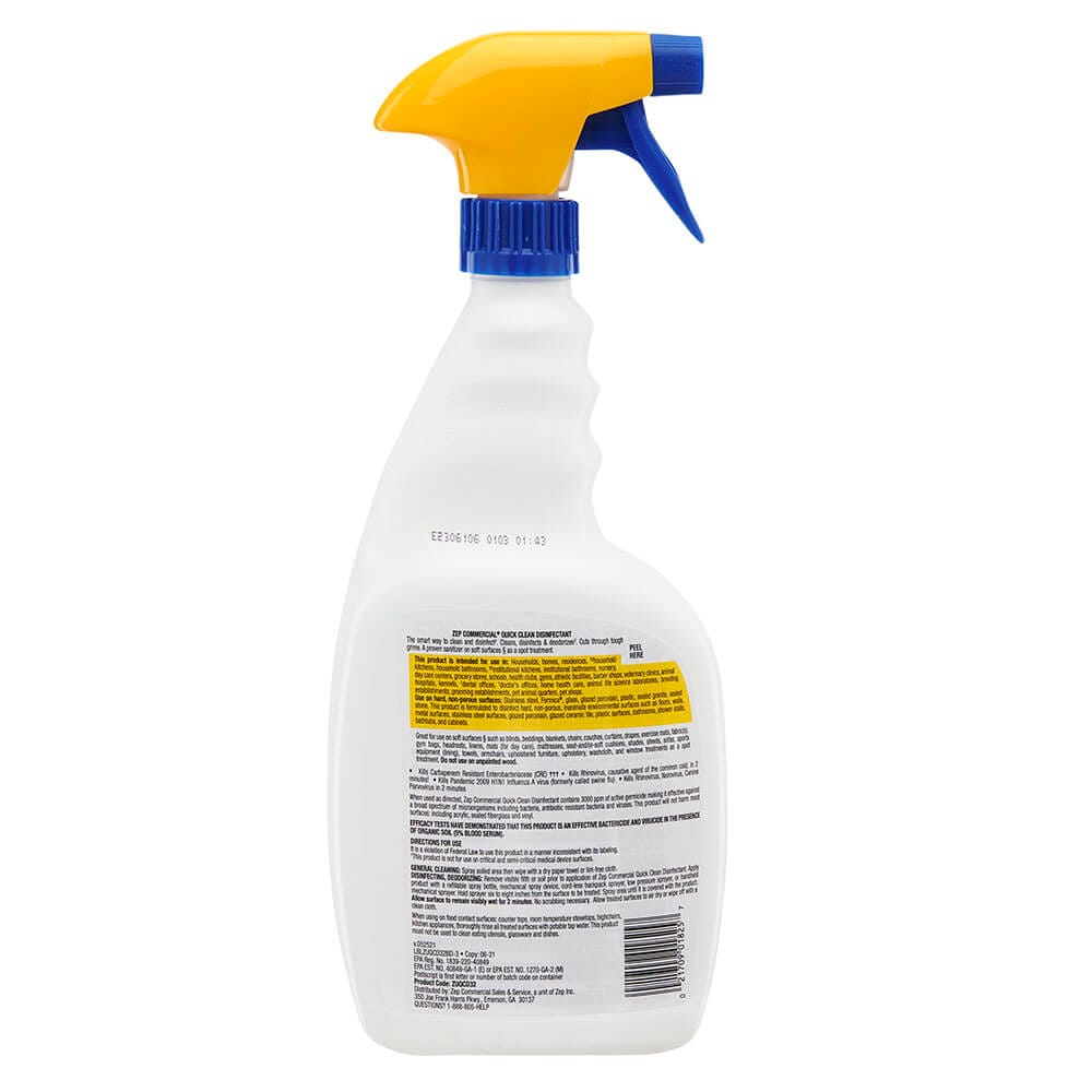 ZEP Commercial Quick Clean Disinfectant, 32 oz