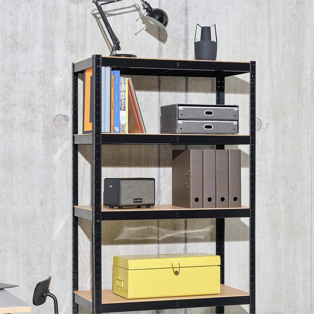 G-Rack 5-Tier Garage Shelving Unit, 47" x 17.7" x 71", Black