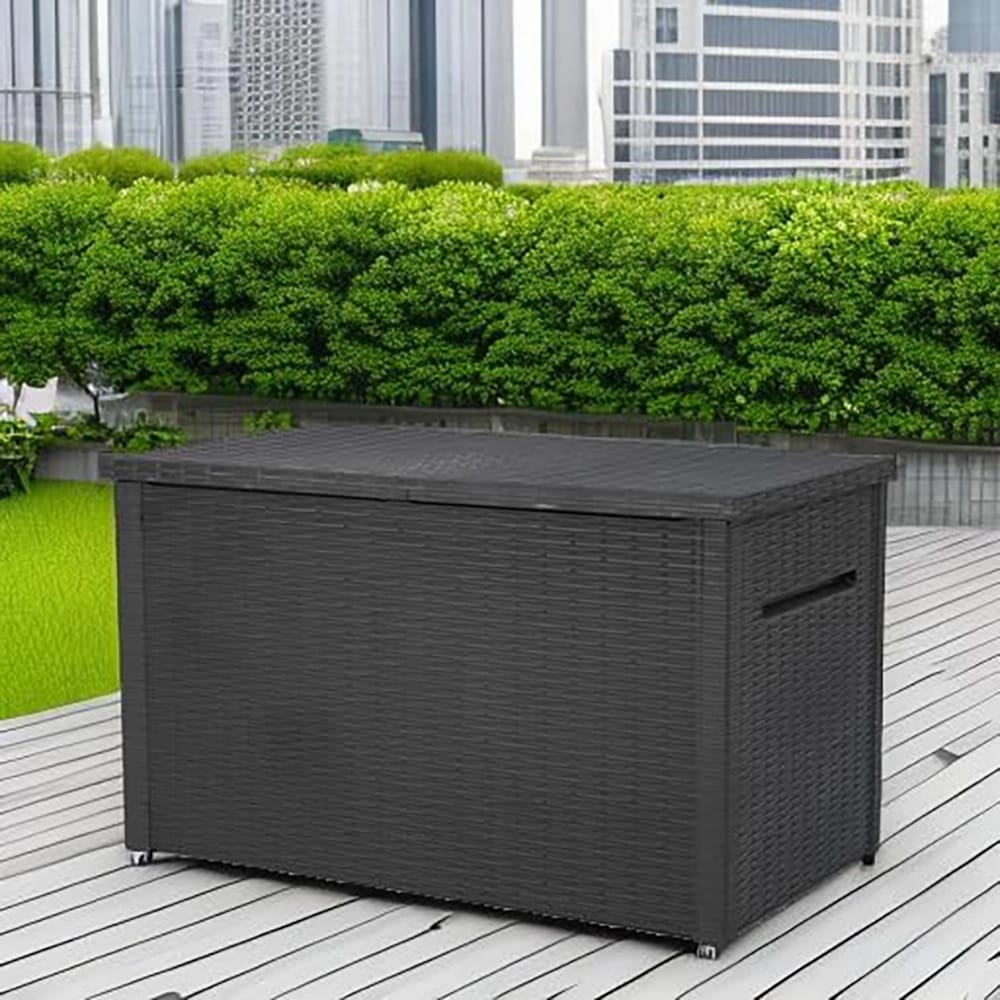 Keter XXL 230 Gallon Resin Outdoor Deck Box, Gray