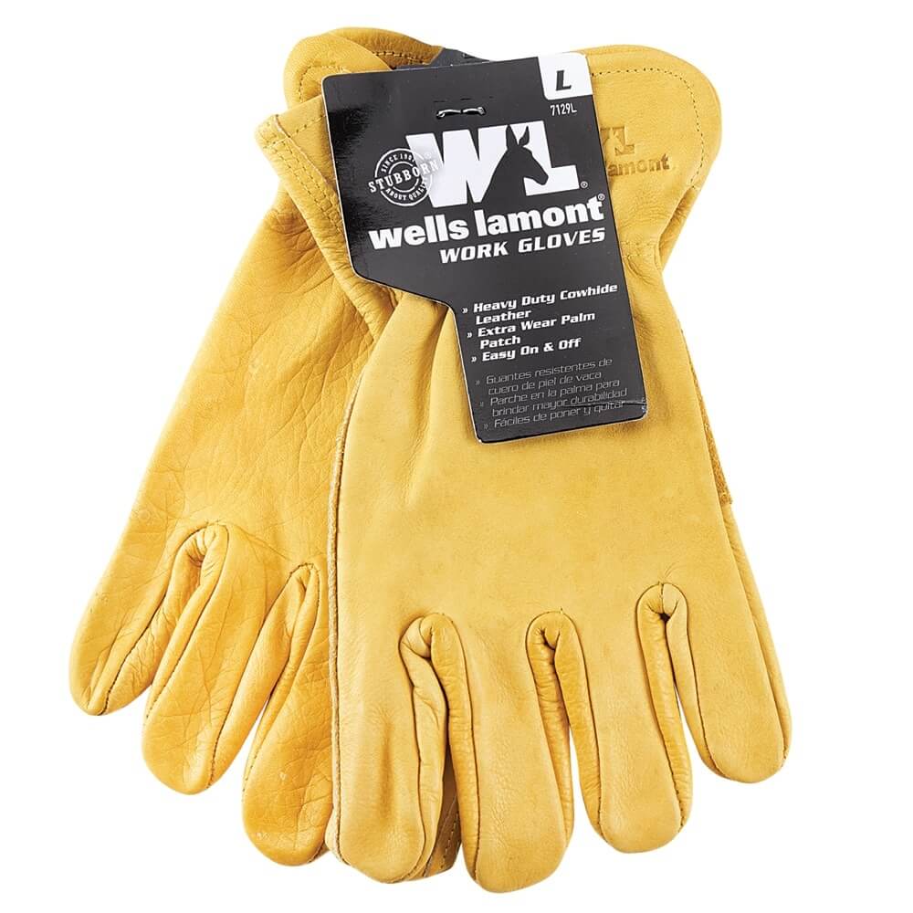 Wells Lamont Cowhide Work Gloves, Large