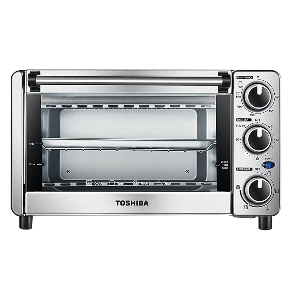 Toshiba 4-Slice Stainless Steel Toaster Oven