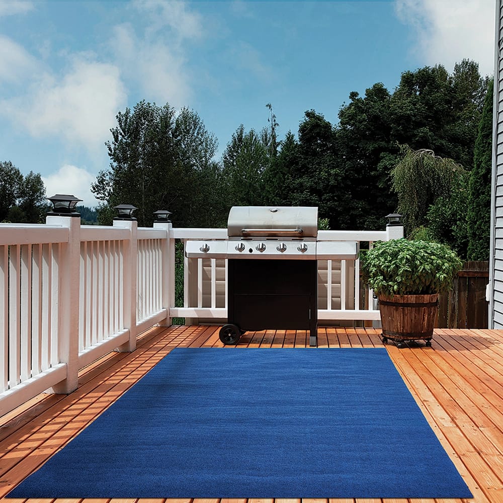 Indoor/Outdoor 4'6"x7'6" Ribbed Carpet