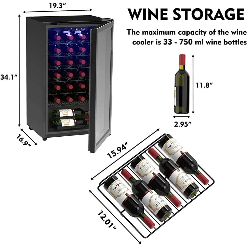 HAUSHOF 33-Bottle Wine Cooler