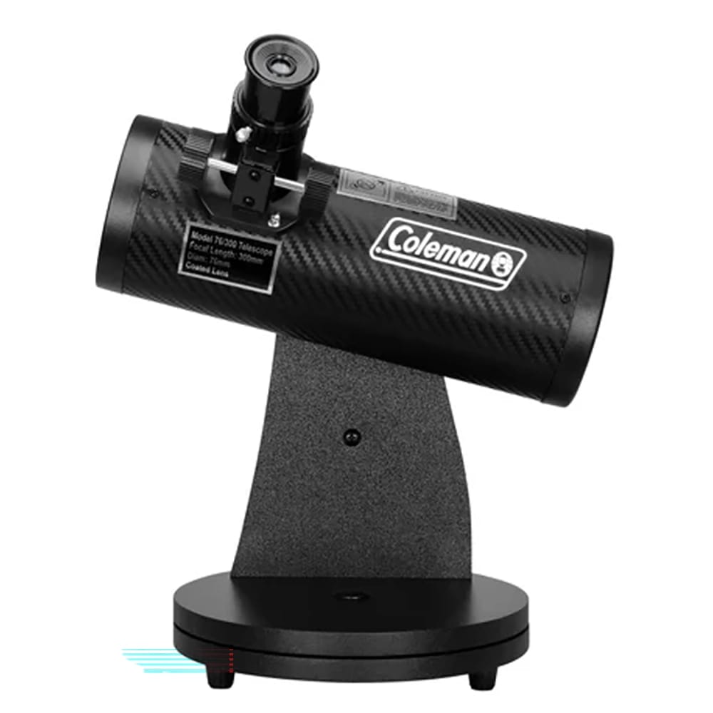 Coleman AstroWatch Dobsonian D76mm x 300mm Reflector Telescope, Black