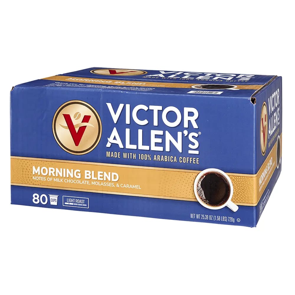 Victor Allen's Morning Blend Light Roast Coffee Cups, 80 Count