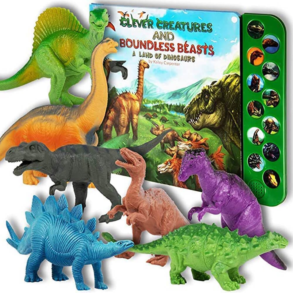 Li'l-Gen Dinosaur Toy Figures with Interactive Sound Book