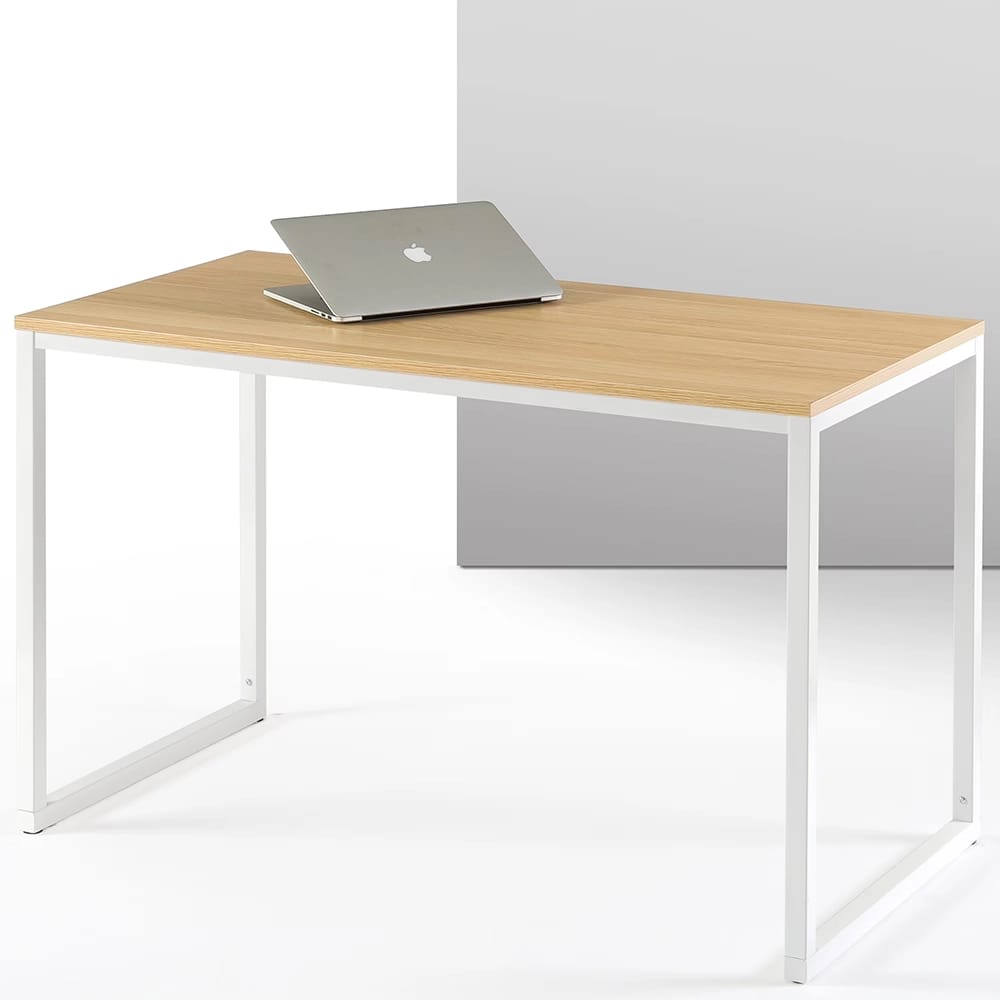 Zinus 47" Desk, White/Natural