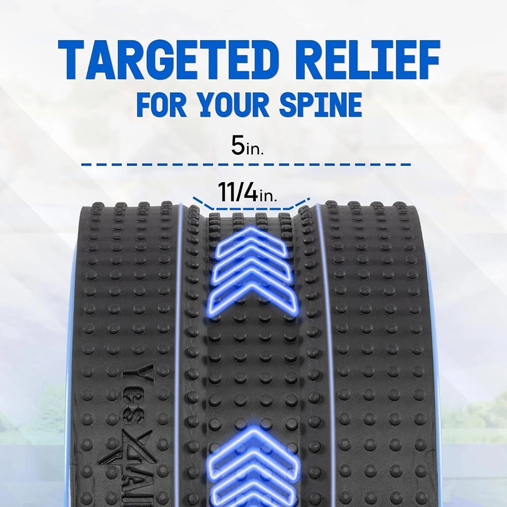 Yes4All Yoga Wheel Roller, Blue, 6"