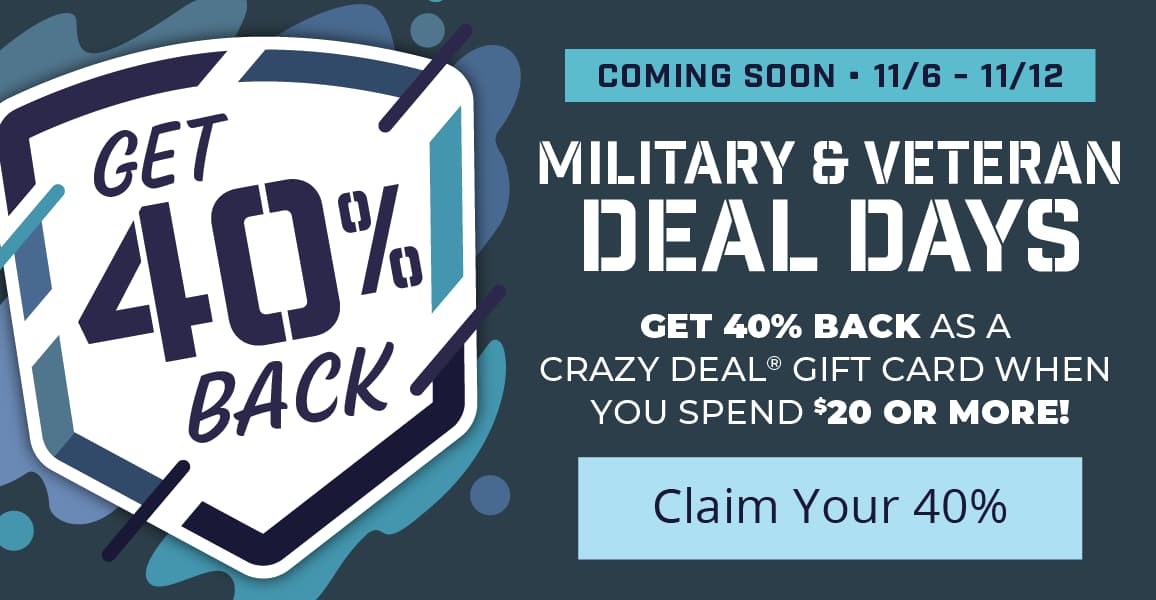 Military & Veteran Deal Days Coming Soon, 11/6 - 11/12