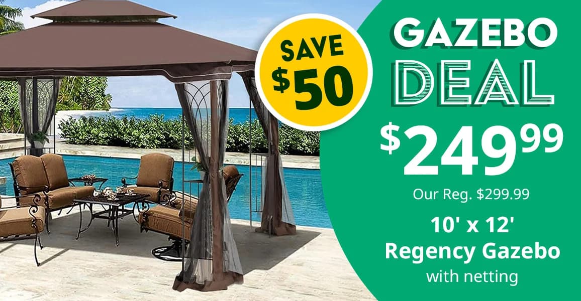 Regency Gazebo - 10' x 12', $249.99