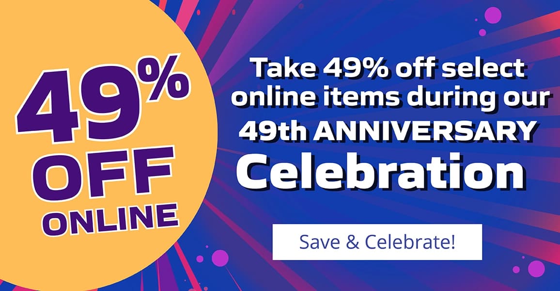 49% off select online items
