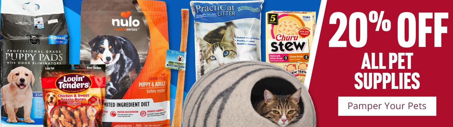 20% off all pet supplies