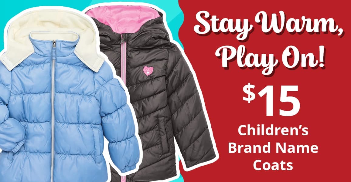 Children's Brand Name Coats, $15.00